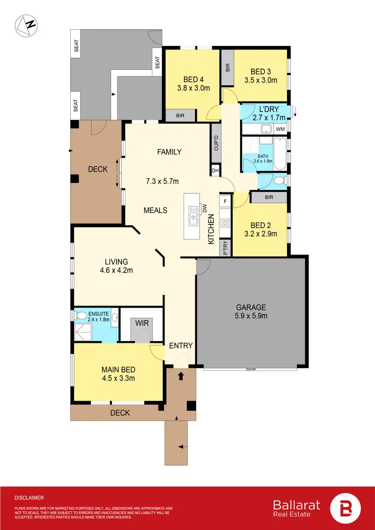 Floorplan of Homely house listing, 6 Duchess Drive, Winter Valley VIC 3358