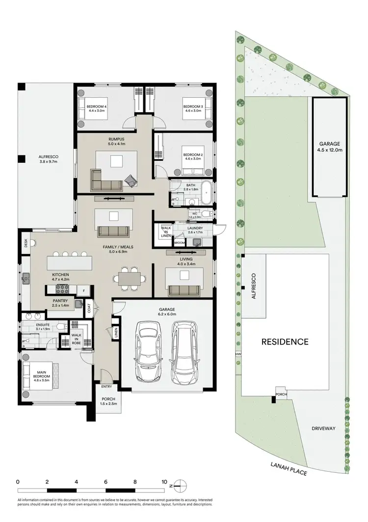 Floorplan of Homely house listing, 7 Lanah Place, Brown Hill VIC 3350