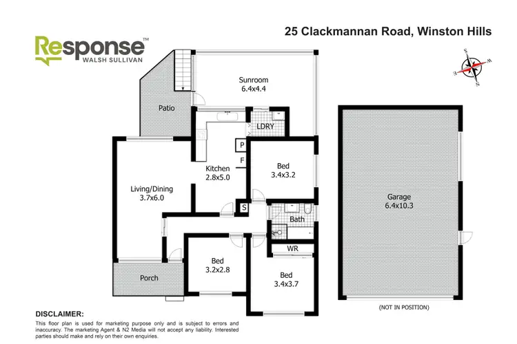 Floorplan of Homely house listing, 25 Clackmannan Road, Winston Hills NSW 2153