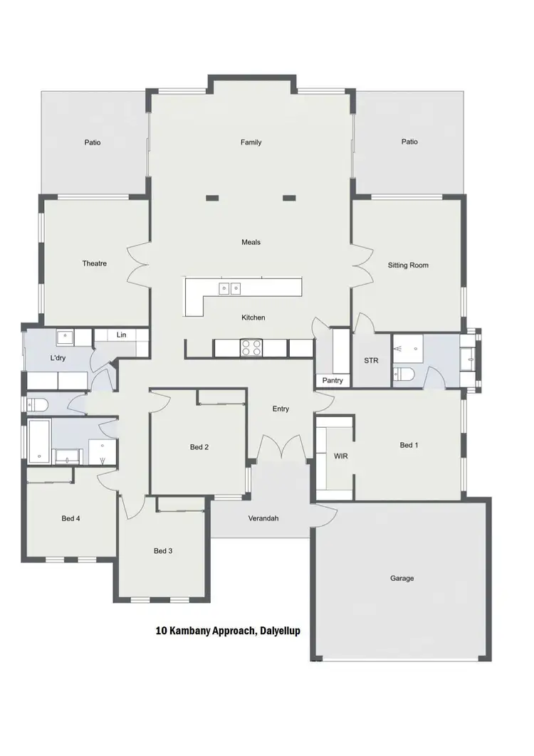 Floorplan of Homely house listing, 10 Kambany Approach, Dalyellup WA 6230