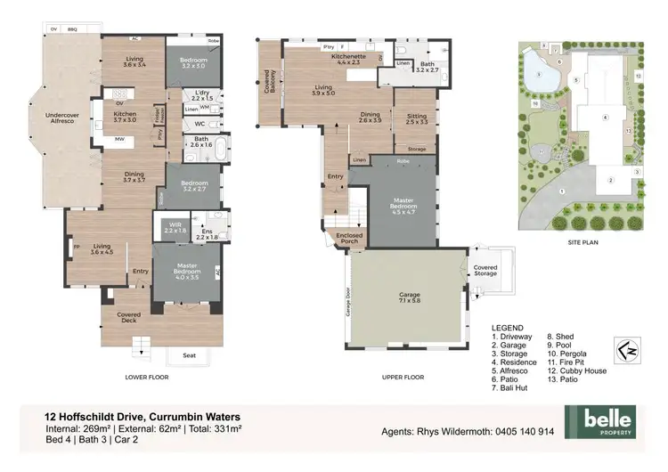 Floorplan of Homely house listing, 12 Hoffschildt Drive, Currumbin Waters QLD 4223