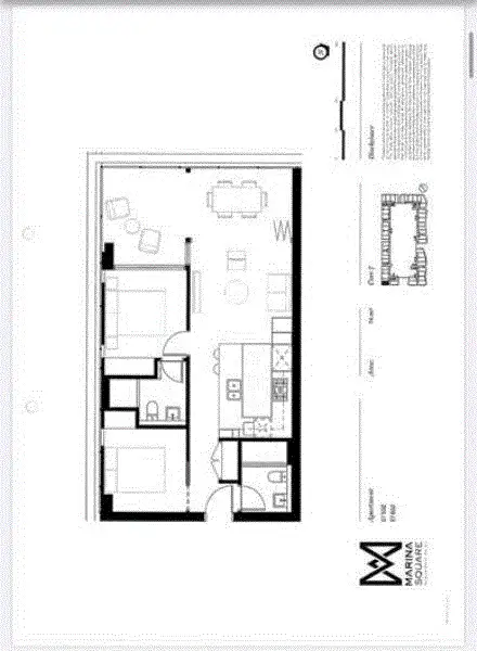 Floorplan of Homely apartment listing, 602/3 Footbridge Boulevard, Wentworth Point NSW 2127