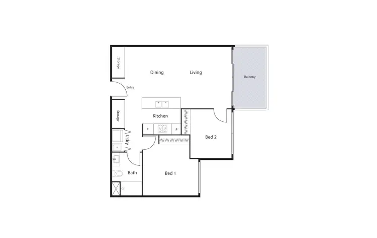 Floorplan of Homely apartment listing, 114/5 Burnie Street, Lyons ACT 2606