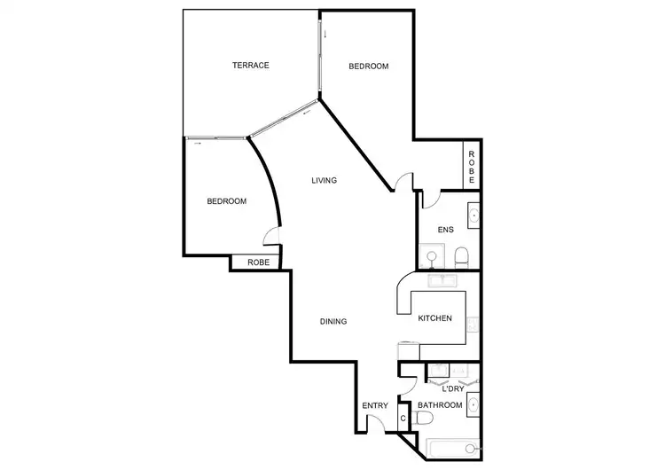 Floorplan of Homely apartment listing, 510/16 Moore Street, City ACT 2601