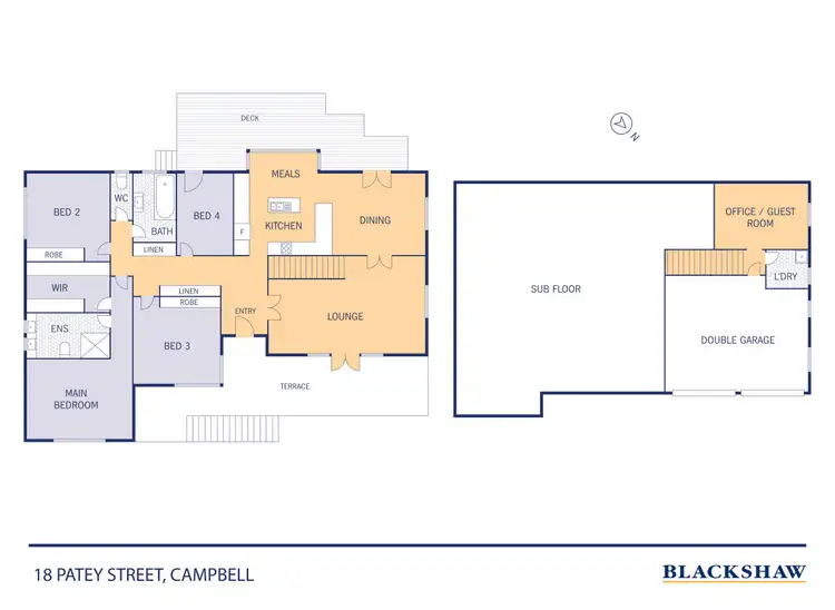 Floorplan of Homely house listing, 18 Patey Street, Campbell ACT 2612