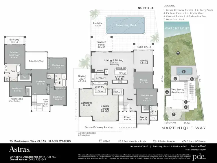 Floorplan of Homely house listing, 25 Martinique Way, Clear Island Waters QLD 4226