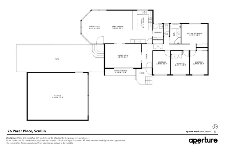 Floorplan of Homely house listing, 26 Parer Place, Scullin ACT 2614