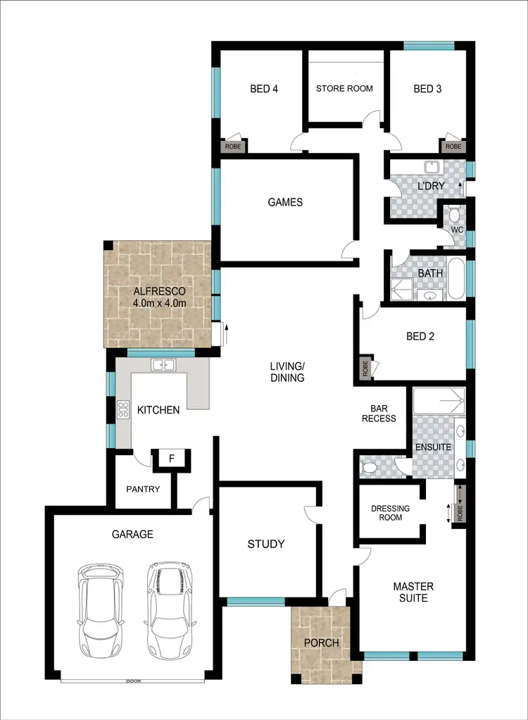 Floorplan of Homely house listing, 8 Magnolia Drive, Glen Iris WA 6230