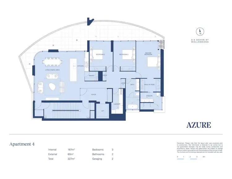 Floorplan of Homely apartment listing, 4/3-5 Ocean Street, Wollongong NSW 2500