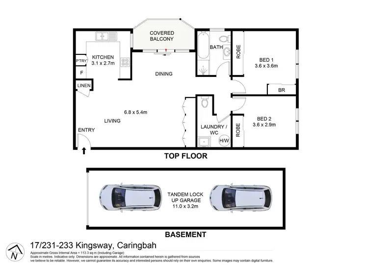 Floorplan of Homely apartment listing, 17/231-233 Kingsway, Caringbah NSW 2229