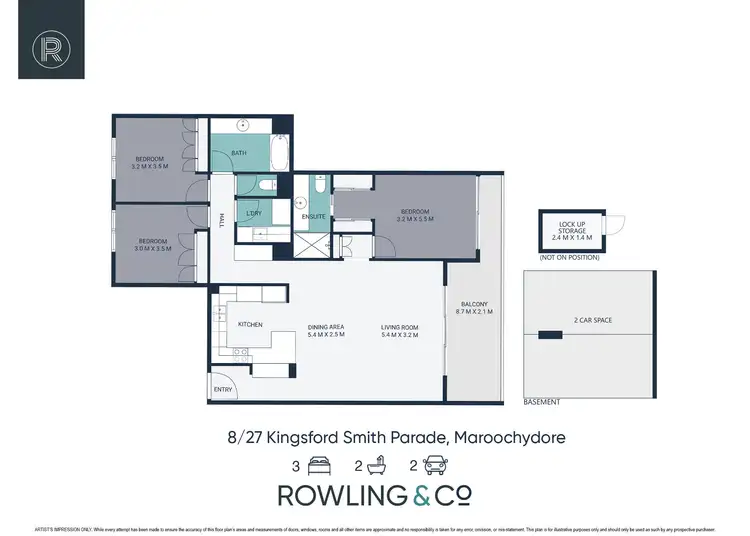 Floorplan of Homely unit listing, 8/27-31 Kingsford Smith Parade, Maroochydore QLD 4558