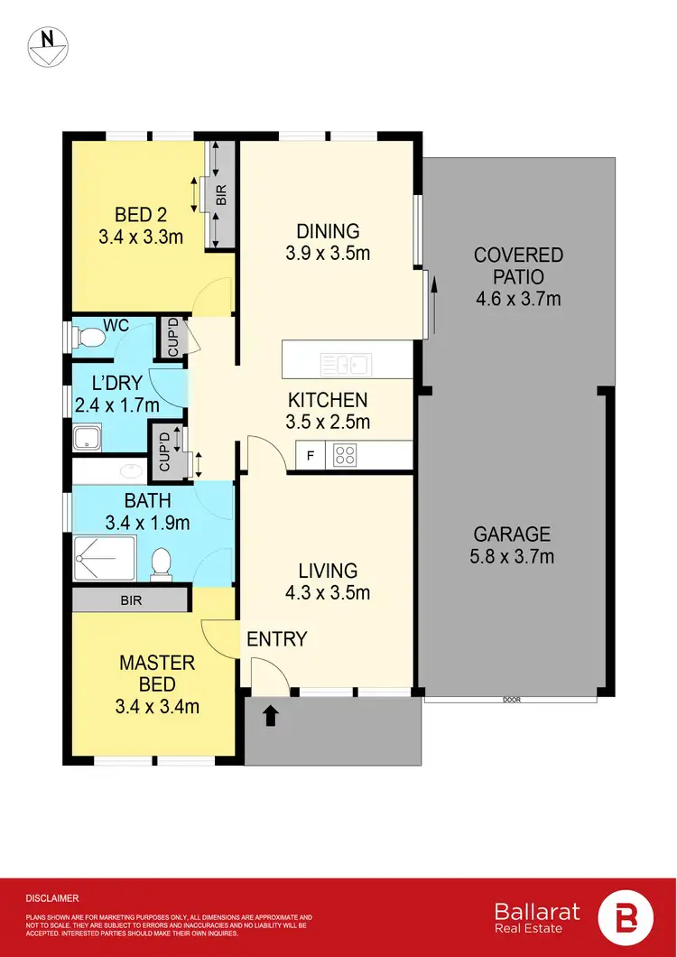 Floorplan of Homely unit listing, 9 Tristan Drive, Sebastopol VIC 3356