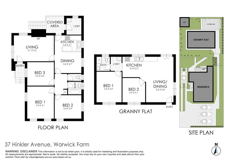 Floorplan of Homely house listing, 37 Hinkler Avenue, Warwick Farm NSW 2170