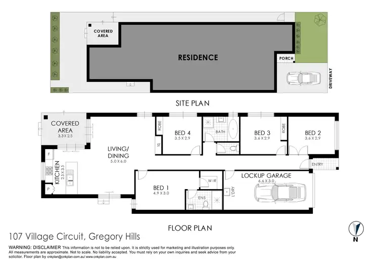 Floorplan of Homely house listing, 107 Village Circuit, Gregory Hills NSW 2557