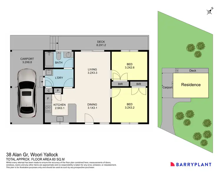 Floorplan of Homely house listing, 38 Alan Grove, Woori Yallock VIC 3139