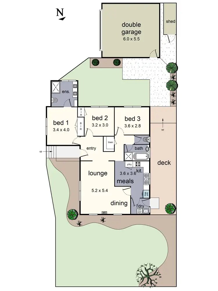 Floorplan of Homely house listing, 43 Mirang Avenue, Croydon VIC 3136