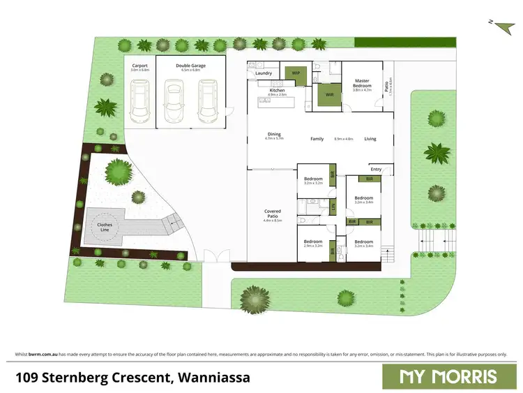 Floorplan of Homely house listing, 109 Sternberg Crescent, Wanniassa ACT 2903