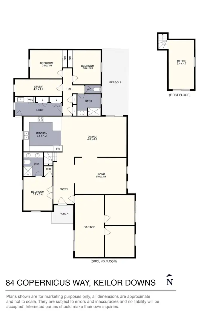 Floorplan of Homely house listing, 84 Copernicus Way, Keilor Downs VIC 3038