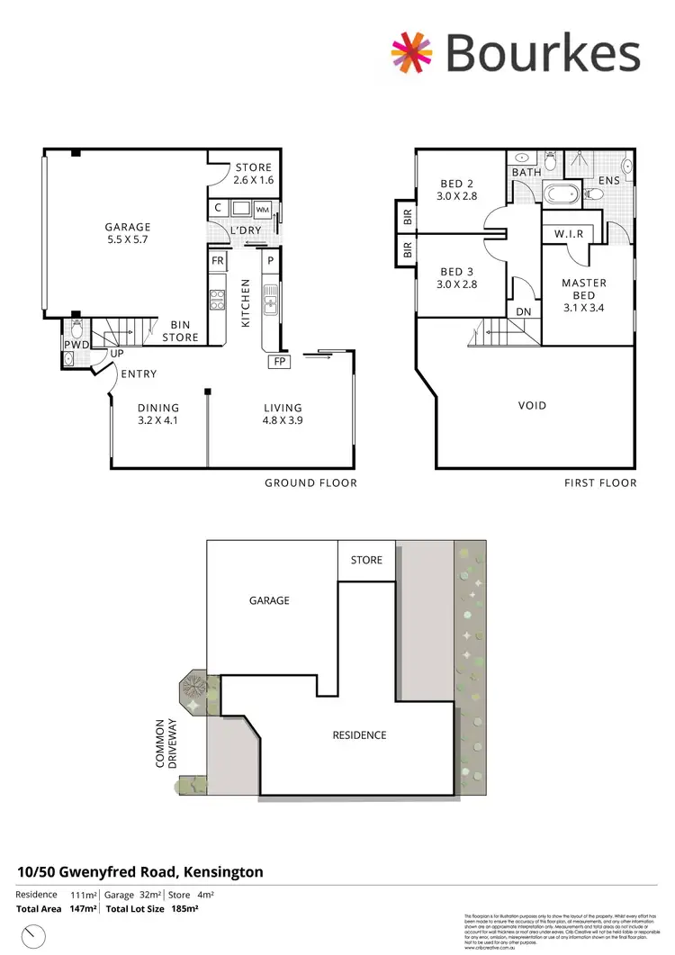Floorplan of Homely house listing, 10/50 Gwenyfred Road, Kensington WA 6151