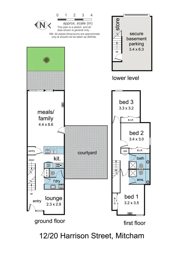 Floorplan of Homely townhouse listing, 12/20 Harrison Street, Mitcham VIC 3132