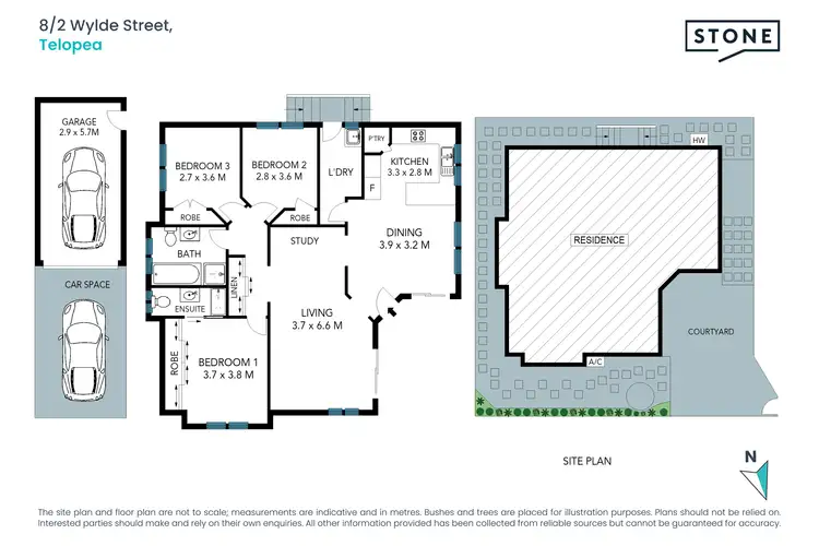 Floorplan of Homely villa listing, 8/2 Wylde Street, Telopea NSW 2117