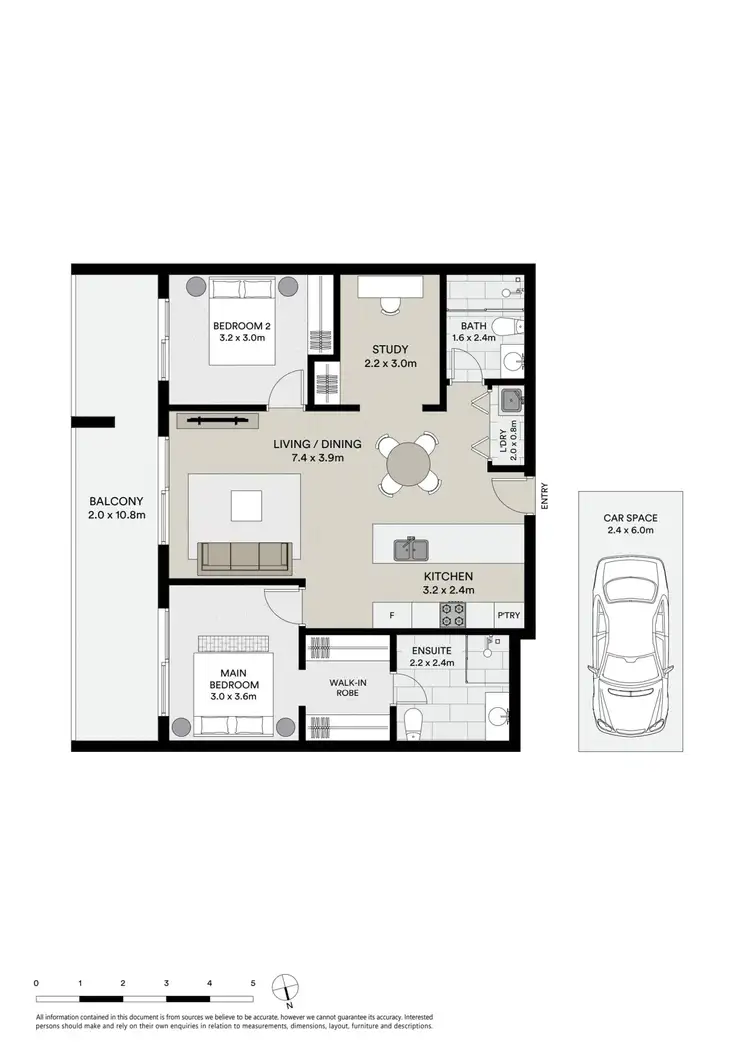 Floorplan of Homely apartment listing, 707/18-26 Romsey Street, Waitara NSW 2077