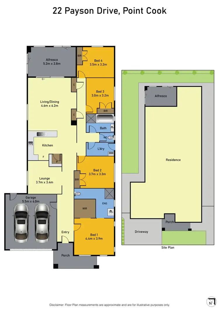 Floorplan of Homely house listing, 22 Payson Drive, Point Cook VIC 3030