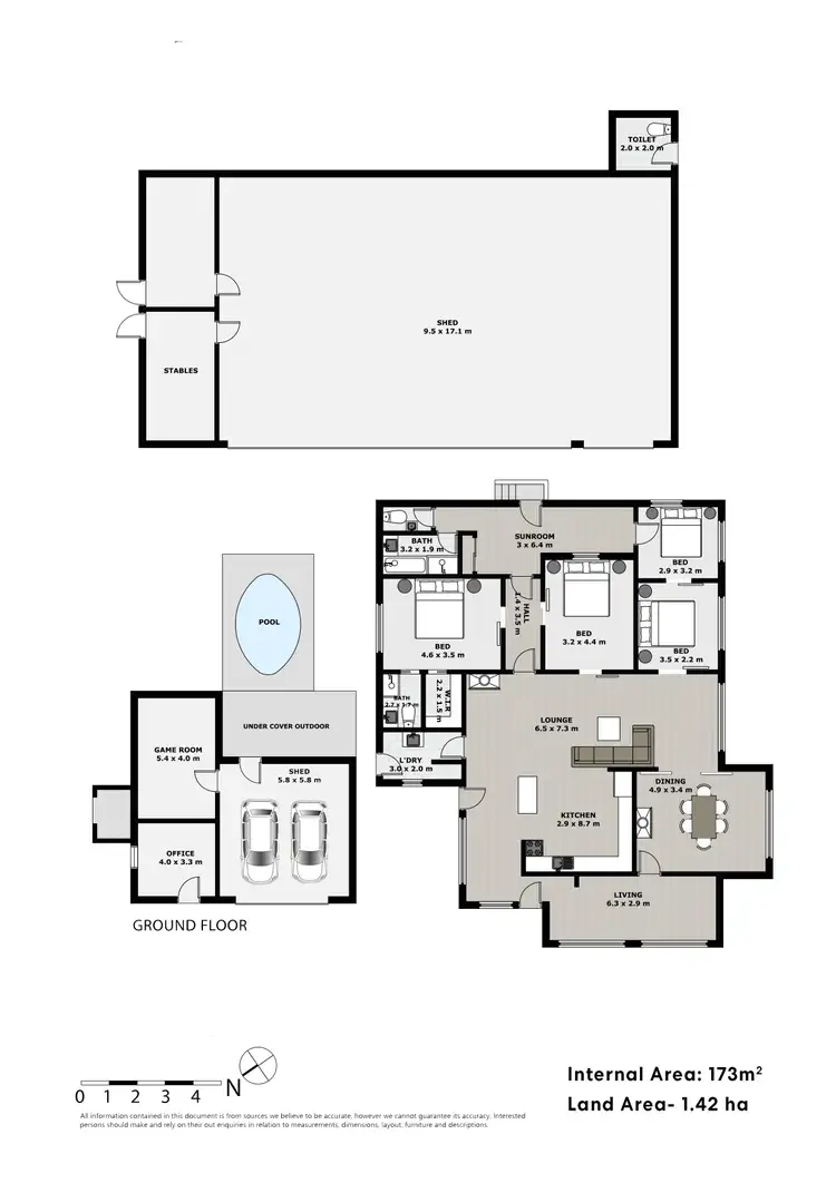 Floorplan of Homely rural property listing, 1751 Nundle Road, Dungowan NSW 2340