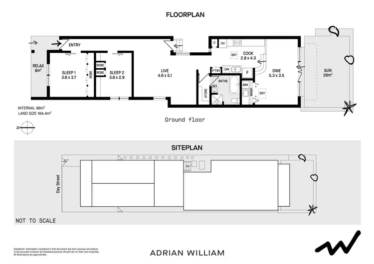 Floorplan of Homely house listing, 44 Day Street, Marrickville NSW 2204
