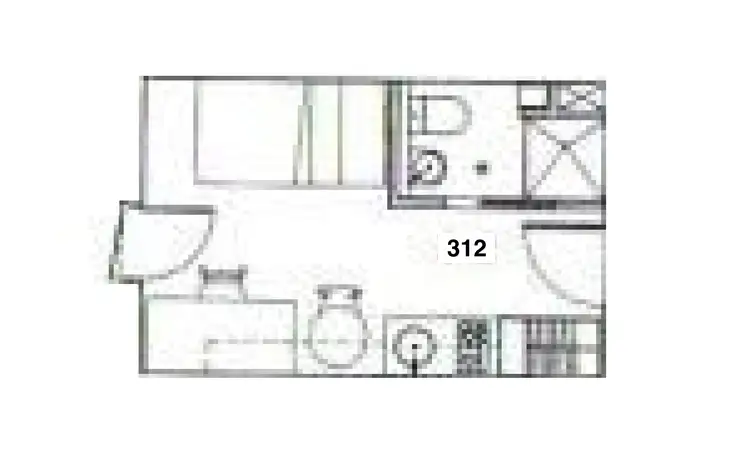 Floorplan of Homely apartment listing, 312/24 Barkly Place, Carlton VIC 3053