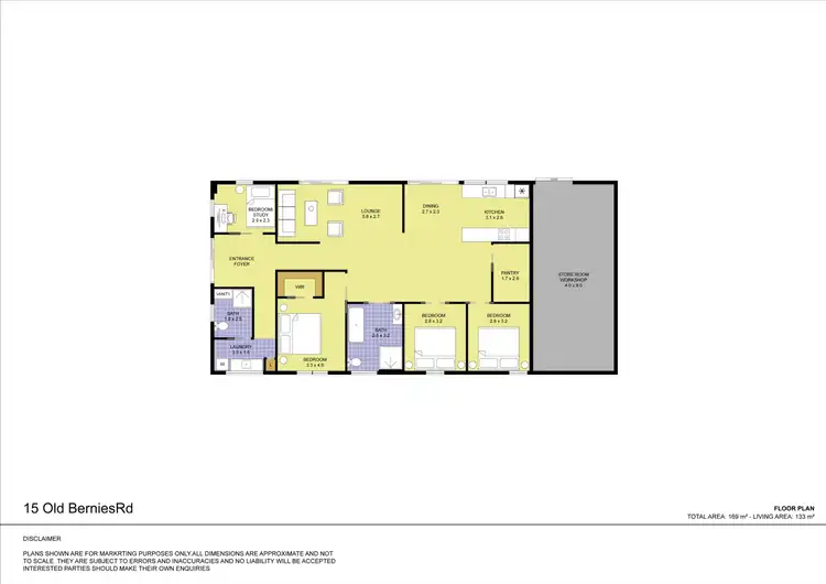 Floorplan of Homely house listing, 15 Old Bernies Road, Margate TAS 7054