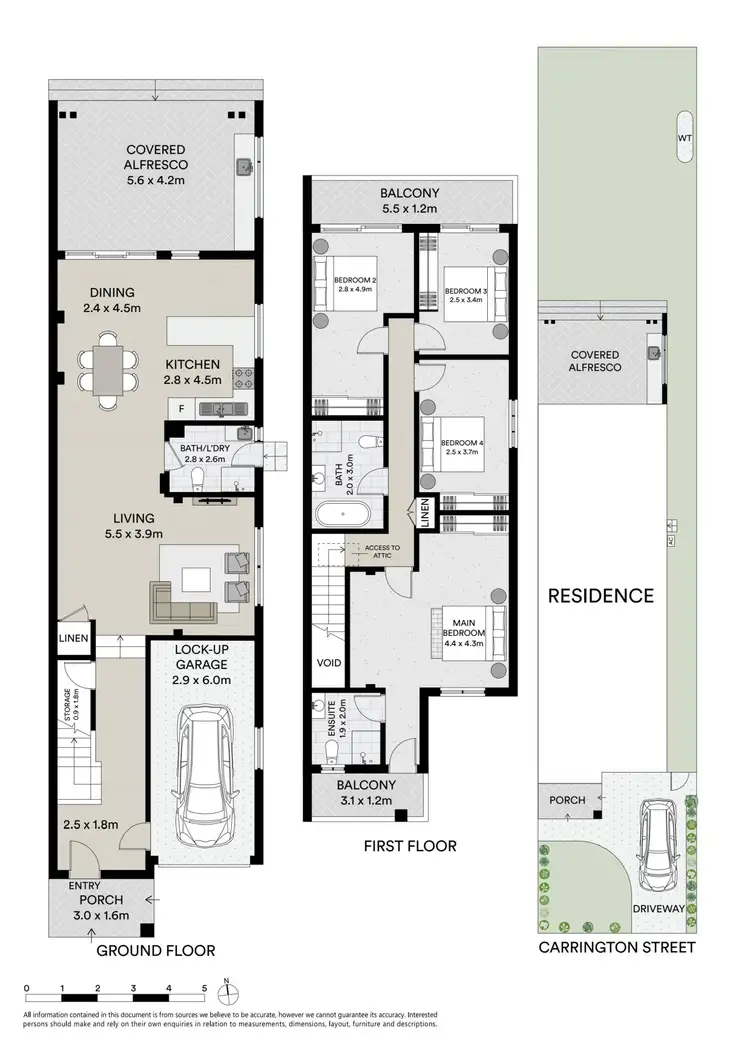 Floorplan of Homely semi-detached listing, 43 Carrington Street, Revesby NSW 2212