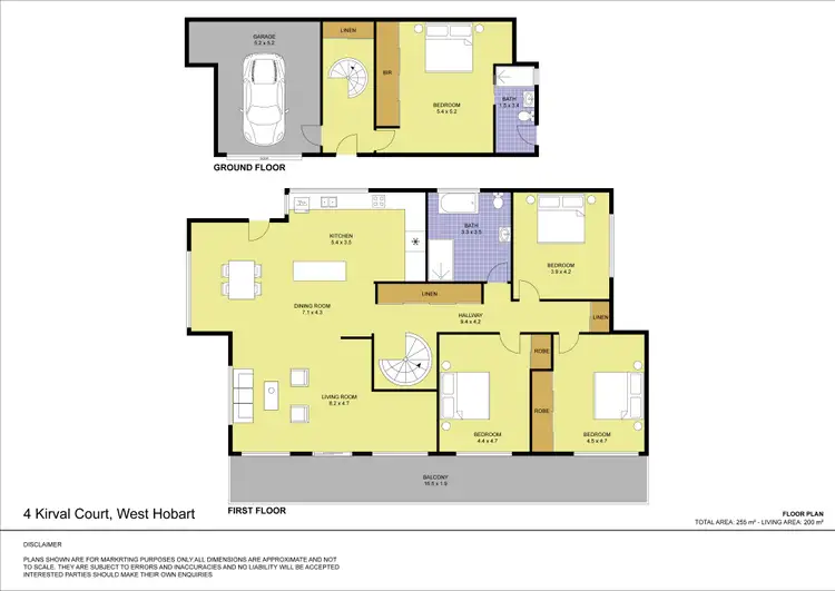 Floorplan of Homely house listing, 4 Kirval Court, West Hobart TAS 7000