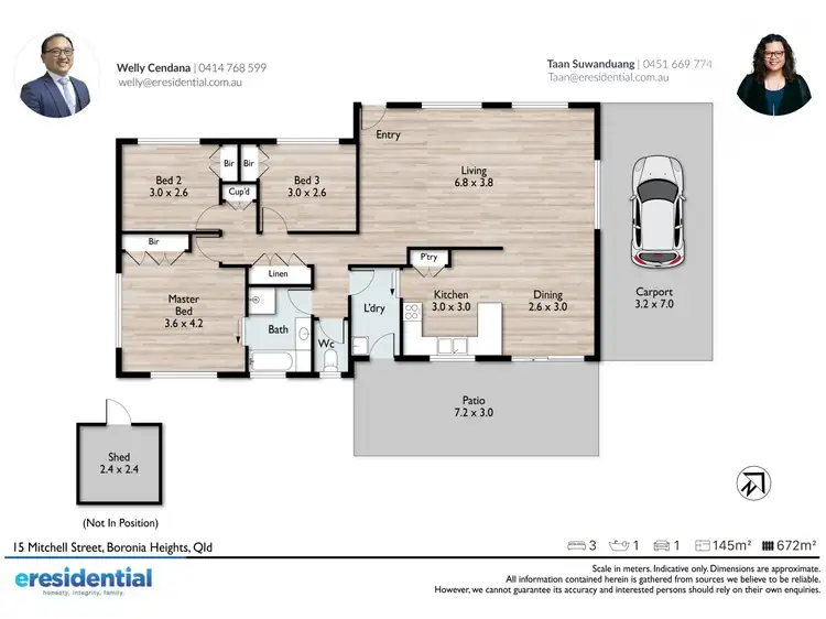 Floorplan of Homely house listing, 15 Mitchell Street, Boronia Heights QLD 4124