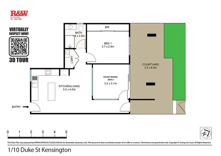 Floorplan of Homely apartment listing, 1/10-14 Duke Street, Kensington NSW 2033