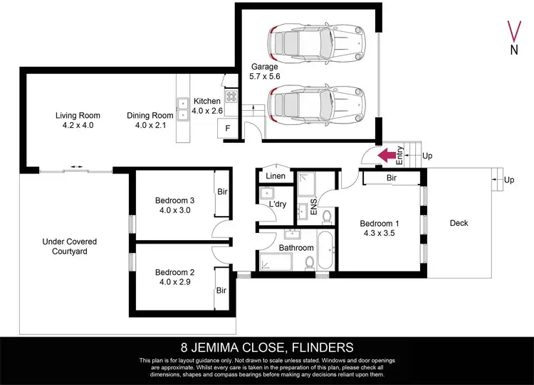 Floorplan of Homely house listing, 8 Jemima Close, Flinders NSW 2529