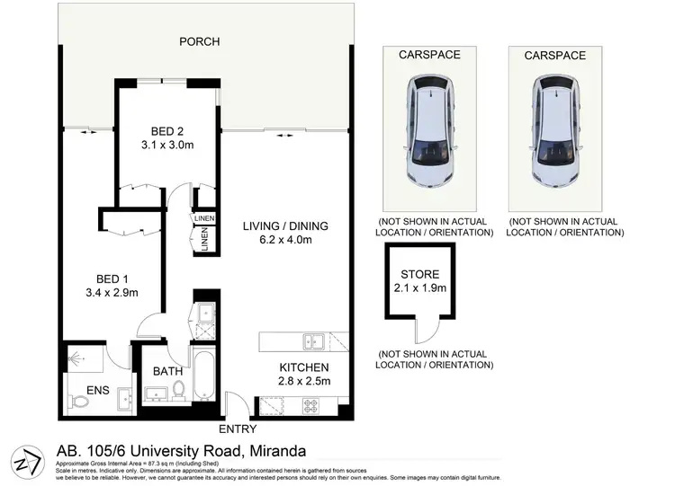 Floorplan of Homely apartment listing, AB105/6 University Road, Miranda NSW 2228