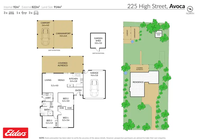 Floorplan of Homely house listing, 225 High Street, Avoca VIC 3467