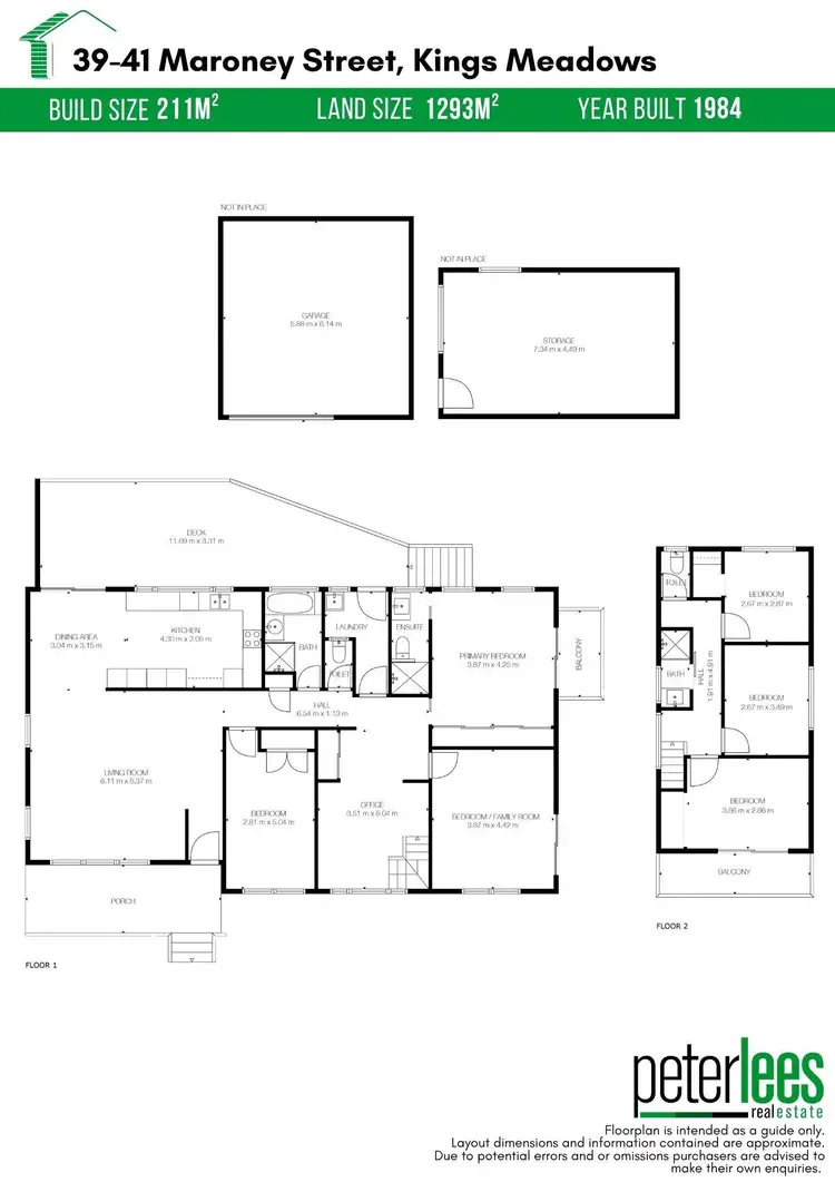Floorplan of Homely house listing, 39-41 Maroney Street, Kings Meadows TAS 7249