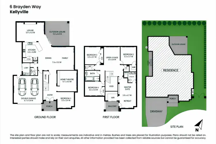 Floorplan of Homely house listing, 6 Brayden Way, Kellyville NSW 2155