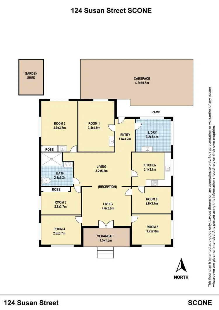 Floorplan of Homely house listing, 124 Susan Street, Scone NSW 2337
