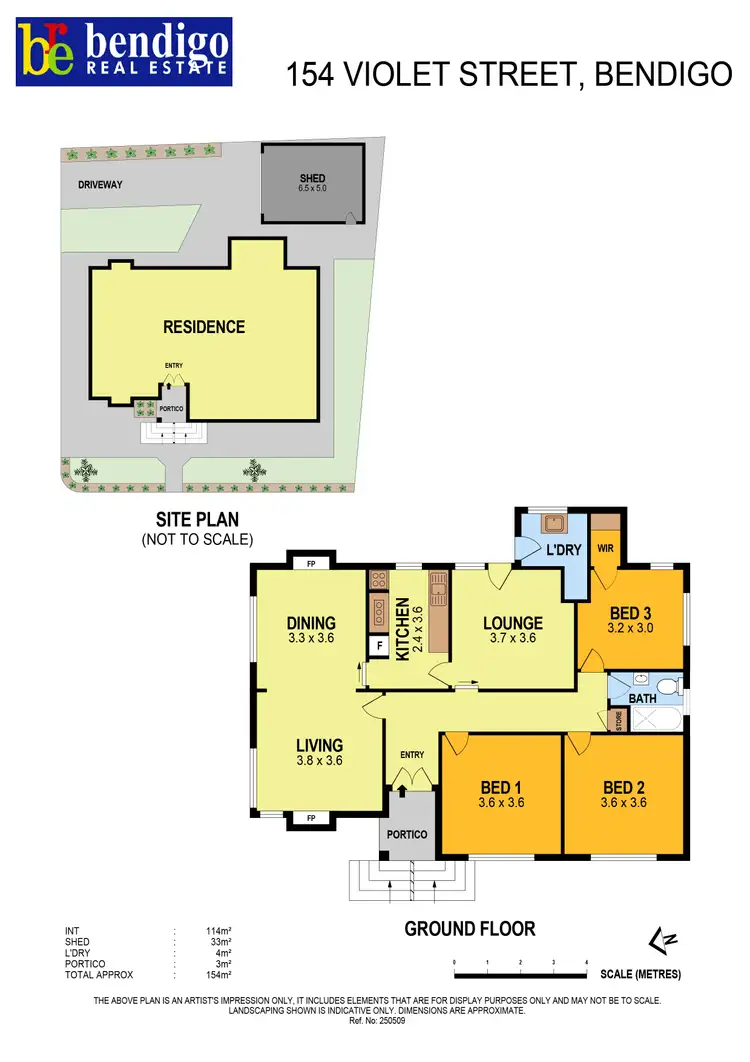 Floorplan of Homely house listing, 154 Violet Street, Bendigo VIC 3550