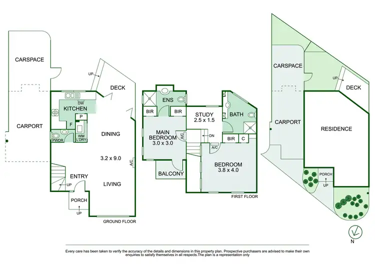 Floorplan of Homely townhouse listing, 3/246 Barkly Street, St Kilda VIC 3182