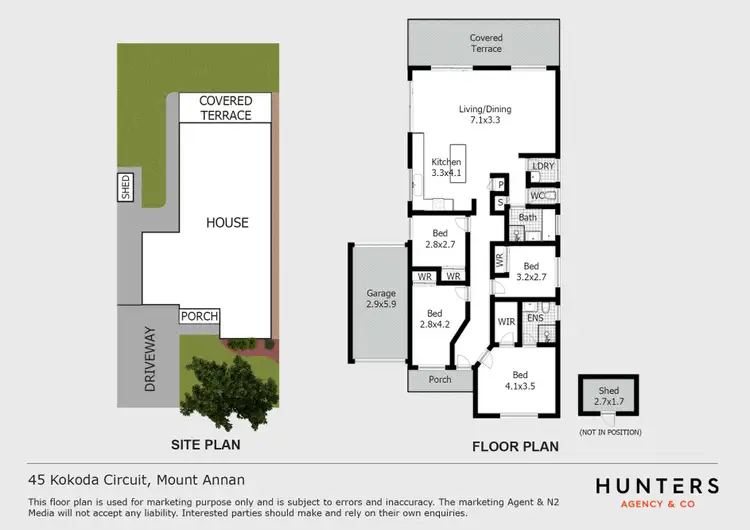 Floorplan of Homely house listing, 45 Kokoda Circuit, Mount Annan NSW 2567