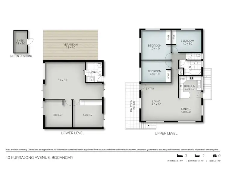 Floorplan of Homely house listing, 40 Kurrajong Avenue, Bogangar NSW 2488
