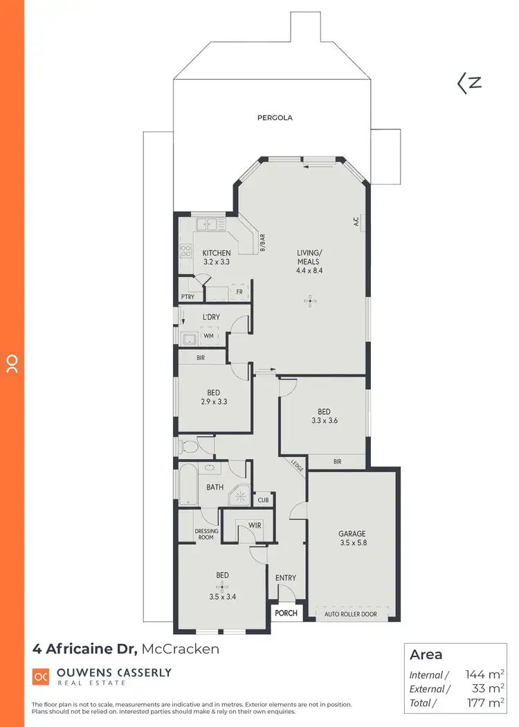 Floorplan of Homely house listing, 4 Africaine Drive, Mccracken SA 5211