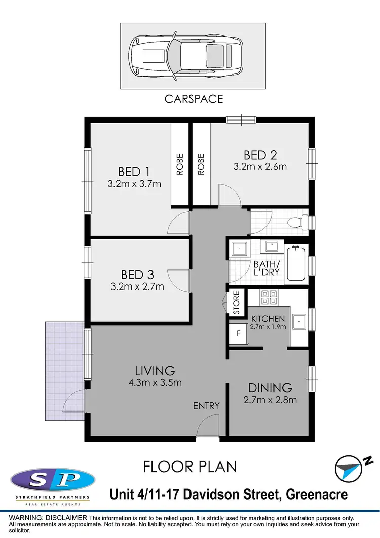 Floorplan of Homely apartment listing, 4/11-17 Davidson Street, Greenacre NSW 2190