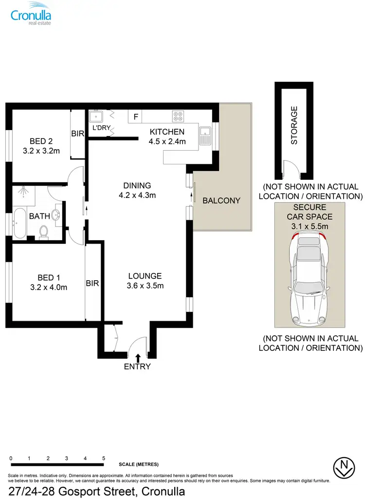 Floorplan of Homely apartment listing, 27/24-28 Gosport Street, Cronulla NSW 2230