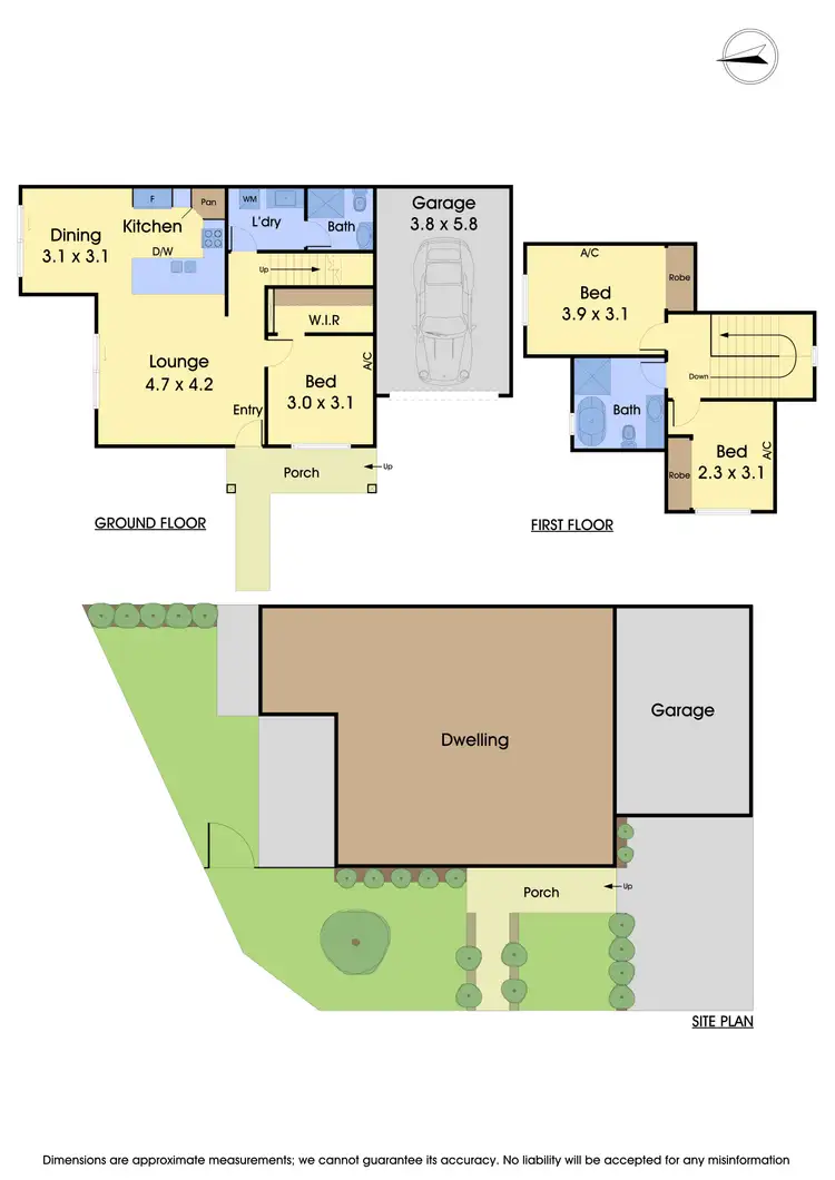 Floorplan of Homely townhouse listing, 2 Azalea Avenue, Brooklyn VIC 3012
