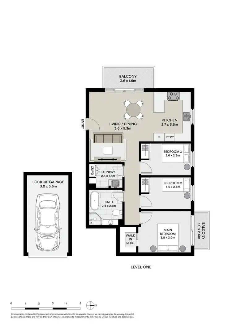 Floorplan of Homely apartment listing, 5/11-13 Waratah Street, Cronulla NSW 2230